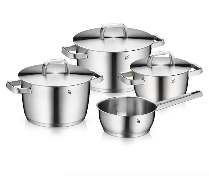 Набор кастрюль WMF Iconic Сromargan нержавеющая сталь 4 предмета (3201114886)