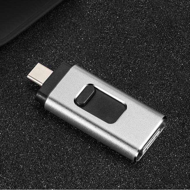 Флеш-накопичувач 32Gb 3в1 USB 3.0 Type C Lightning UFT FD32 - фото 2