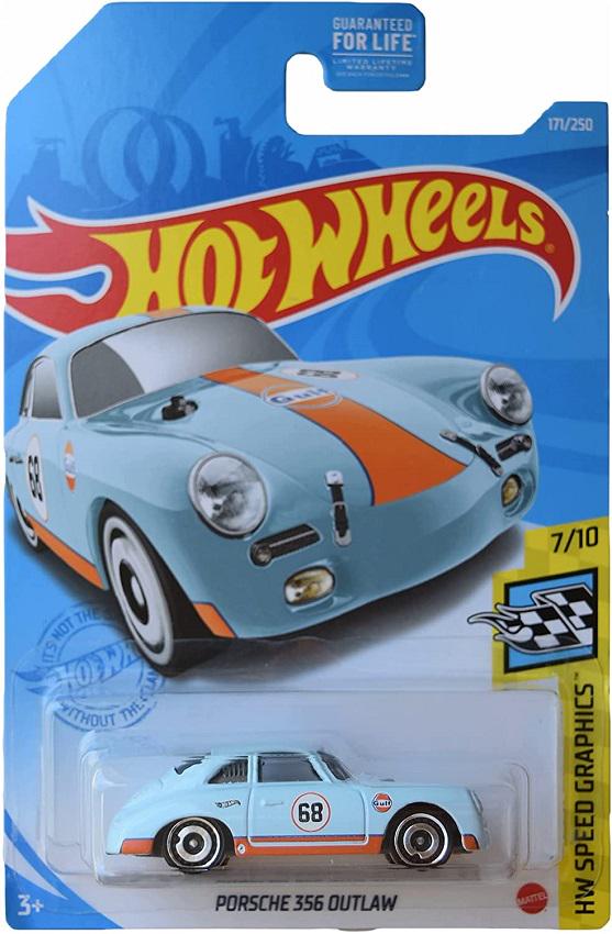 Машинка базовая Hot Wheels серии Speed Graphics 7/10-Porsche 356 Outlaw 2021