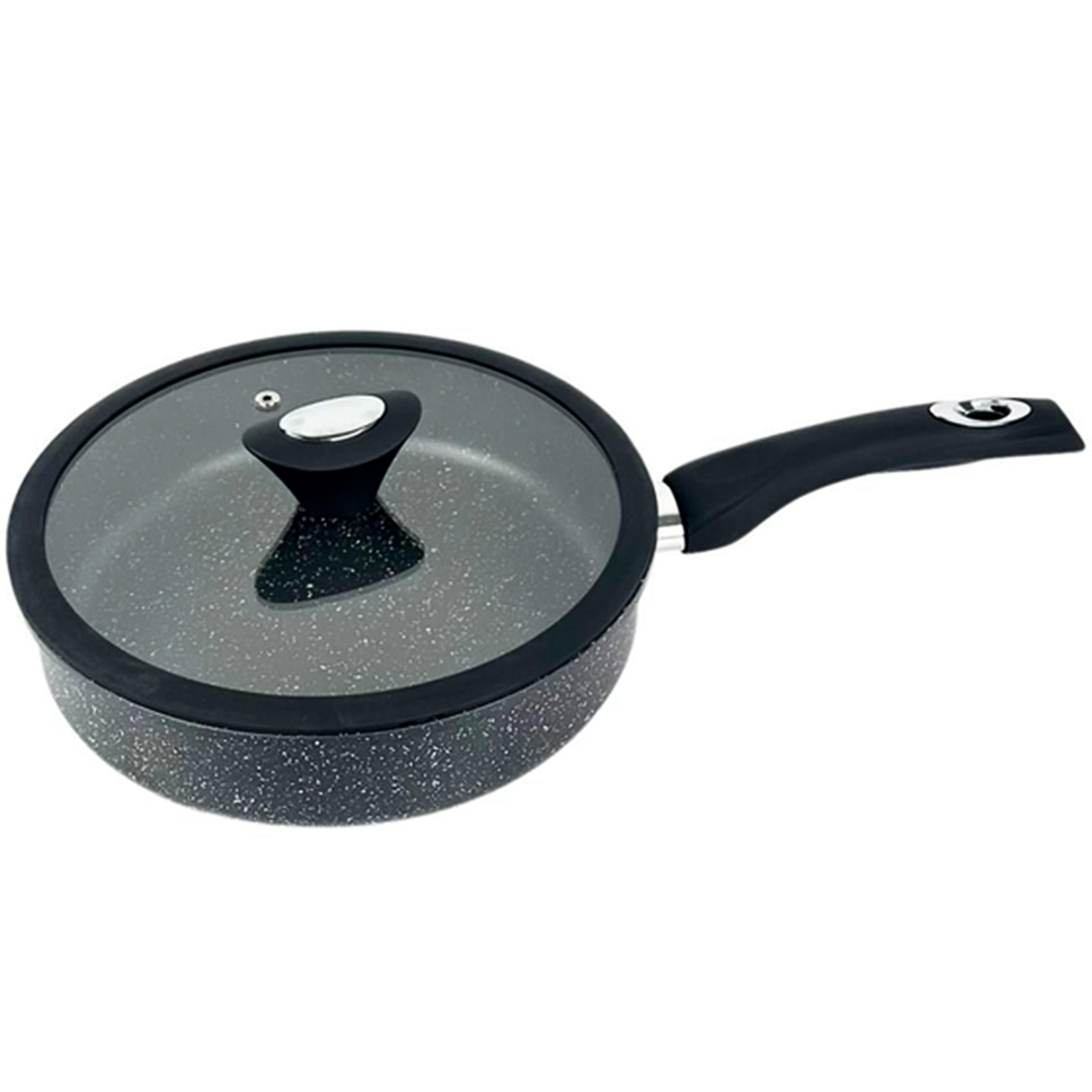 Сковорода Vezzer глубокая с крышкой 28 см (VZ8077)