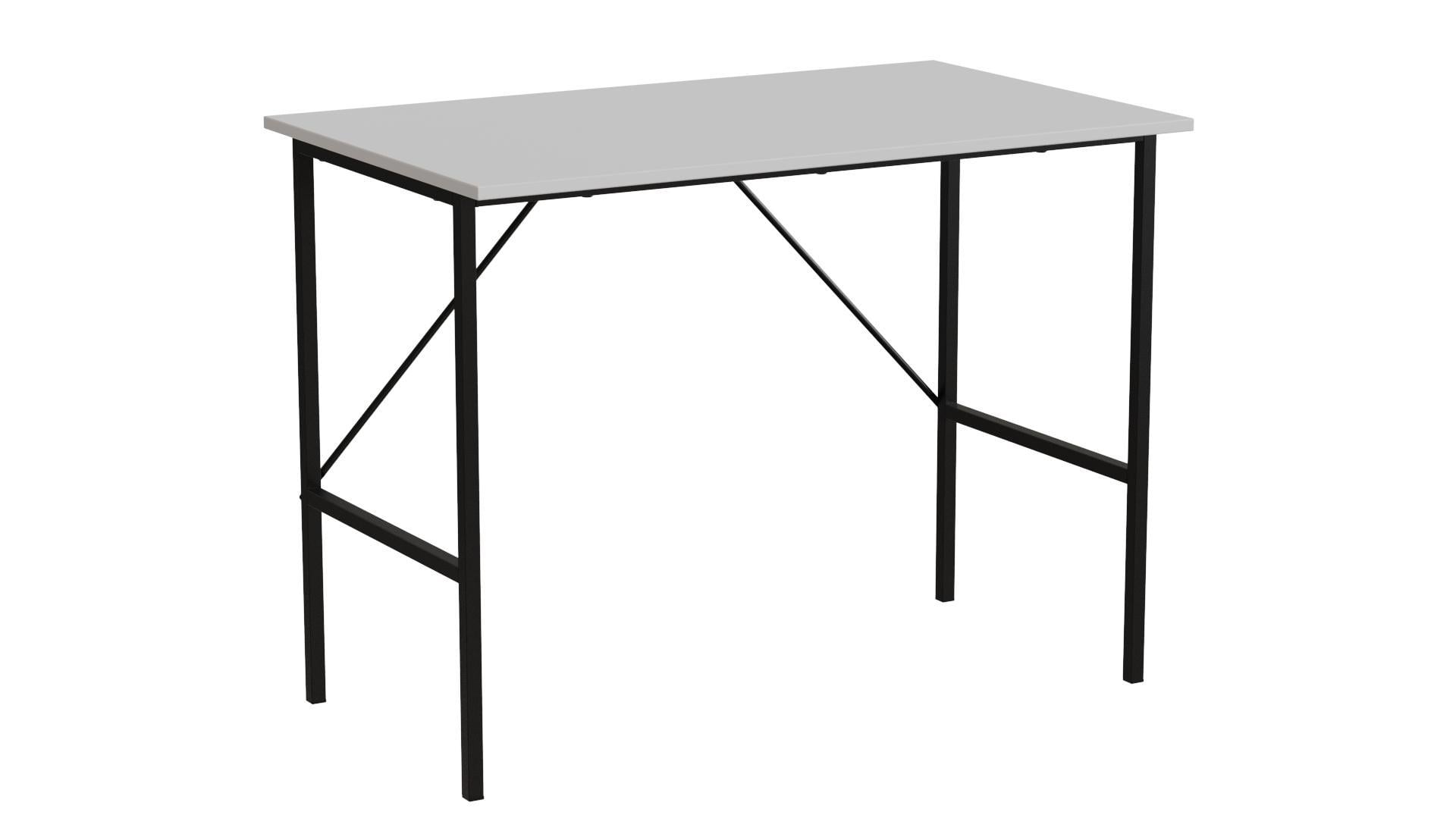 Письменный стол компьютерный Ferrum-decor Line Тайм 16 мм 750x1000x600 мм металл Черный/ДСП Белый (TIME108) Письменный стол компьютерный Ferrum-decor Line Тайм 16 мм 750x1000x600 мм металл Черный/ДСП Белый (TIME108)