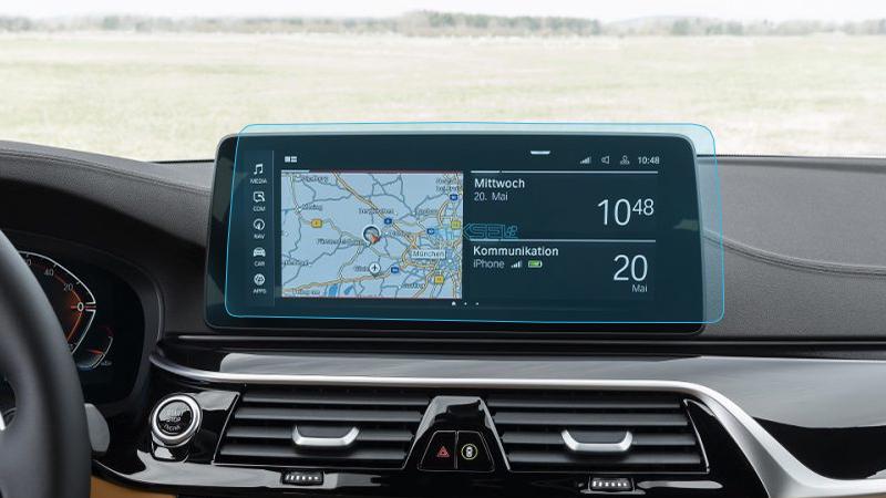 Стекло защитное Pixsel гибридный глянец на монитор BMW 5/M5 14,7“ 2020-2023 G30/G31/G38/F90