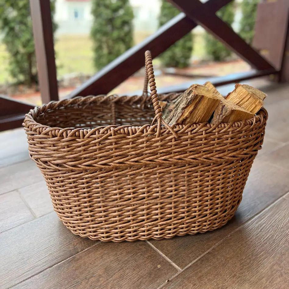 Дровница для печи из ротанга (27709704)
