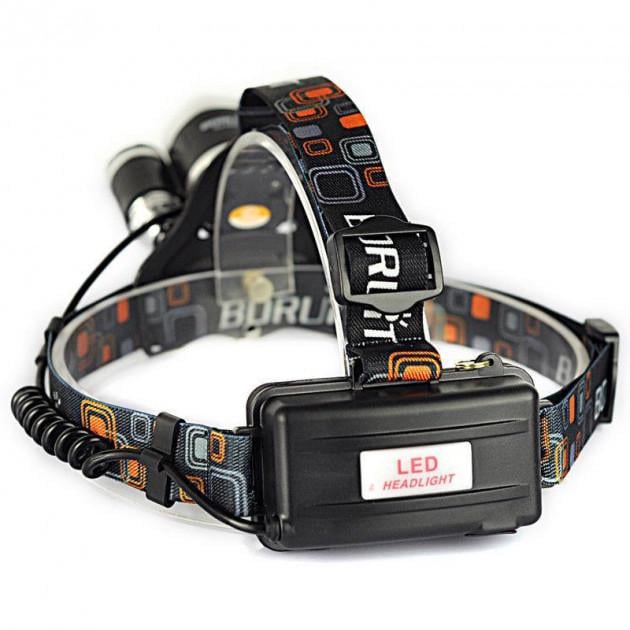 Ліхтар налобний RJ 3000 світлодіод T6 з 2 акумуляторами Чорний (343373686) - фото 4