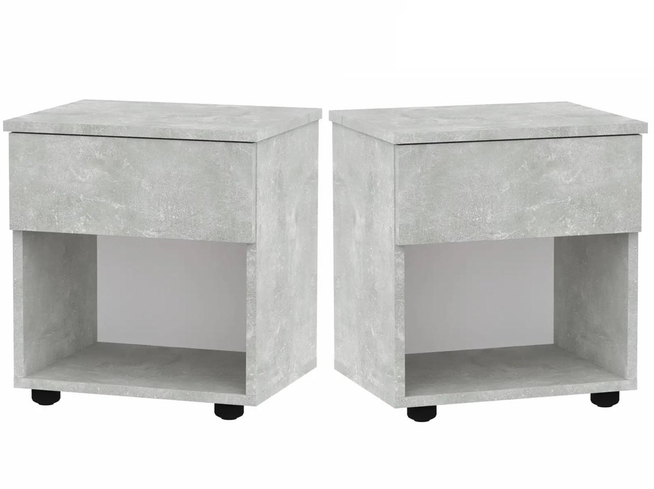 Тумба приліжкова комплект 2 шт. Компаніт ПКТ-8 Ательє світлий (26655994)