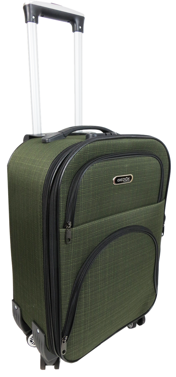 Чемодан маленький Gedox GD Polo тканевый на колесах 42 л Хаки - фото 3 Чемодан маленький Gedox GD Polo тканевый на колесах 42 л Хаки - фото 3