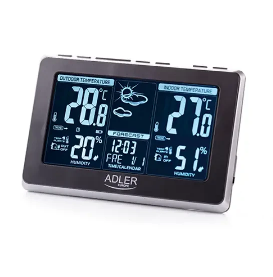 Метеостанция Adler AD 1175 цифровая (5902934836647) - фото 5 Метеостанция Adler AD 1175 цифровая (5902934836647) - фото 5
