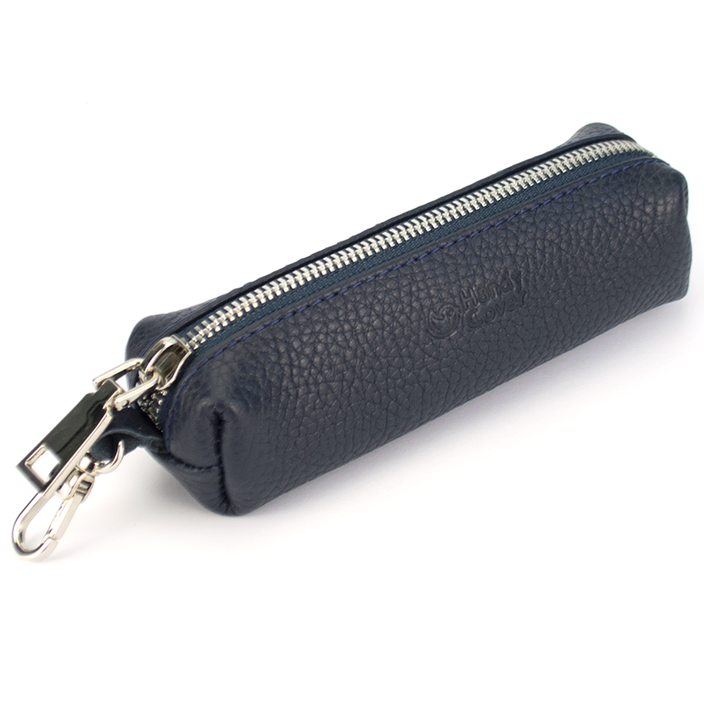 Ключниця шкіряна HC-107 на блискавці Синій - фото 1 Ключниця шкіряна HC-107 на блискавці Синій - фото 1