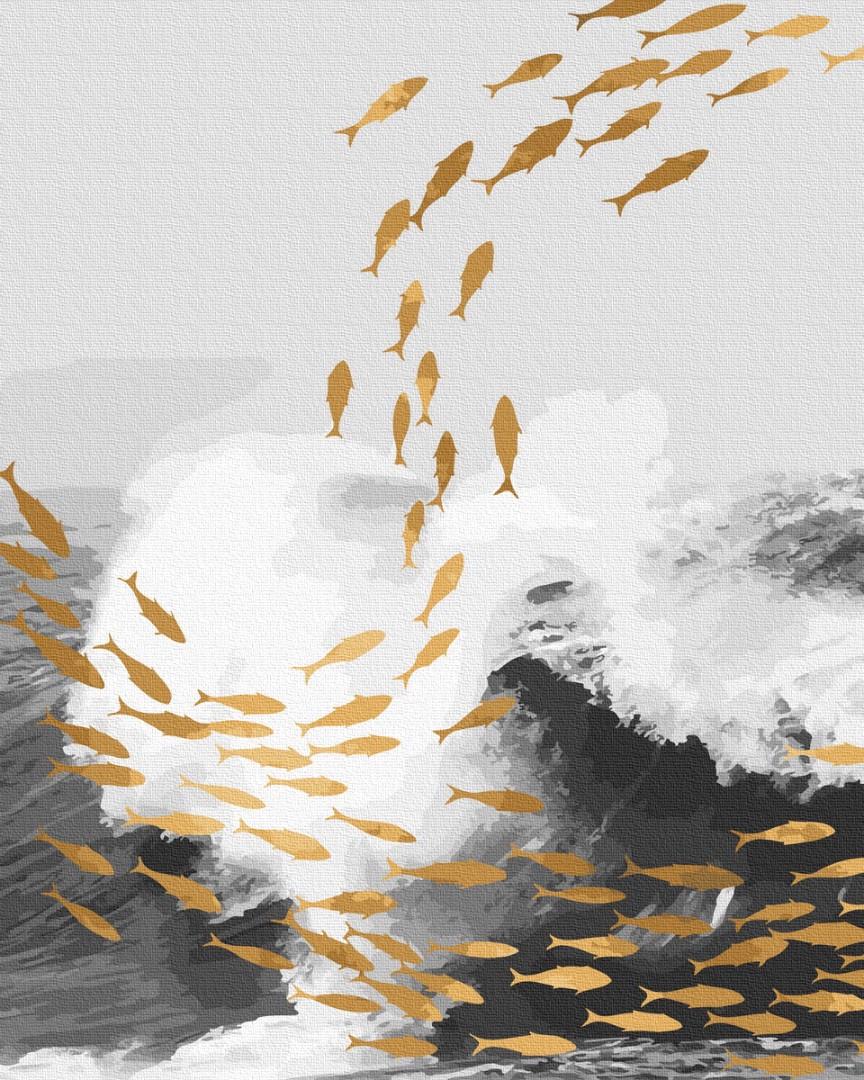 Картина по номерам Brushme GT66153 Морское золото 40х50 см (1564681766)