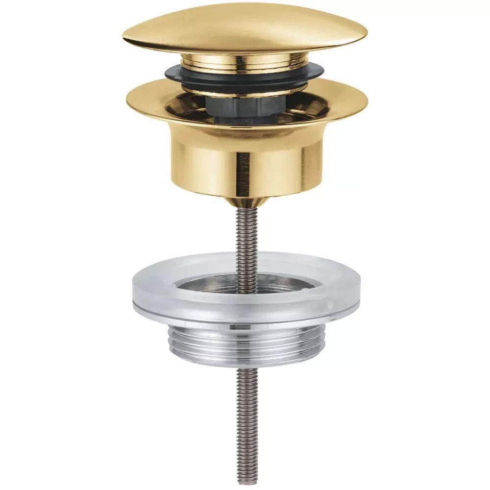 Клапан донный Grohe Click-Clack для раковины 1 1/4" Золотой брошенный (AGM-65807GN0)
