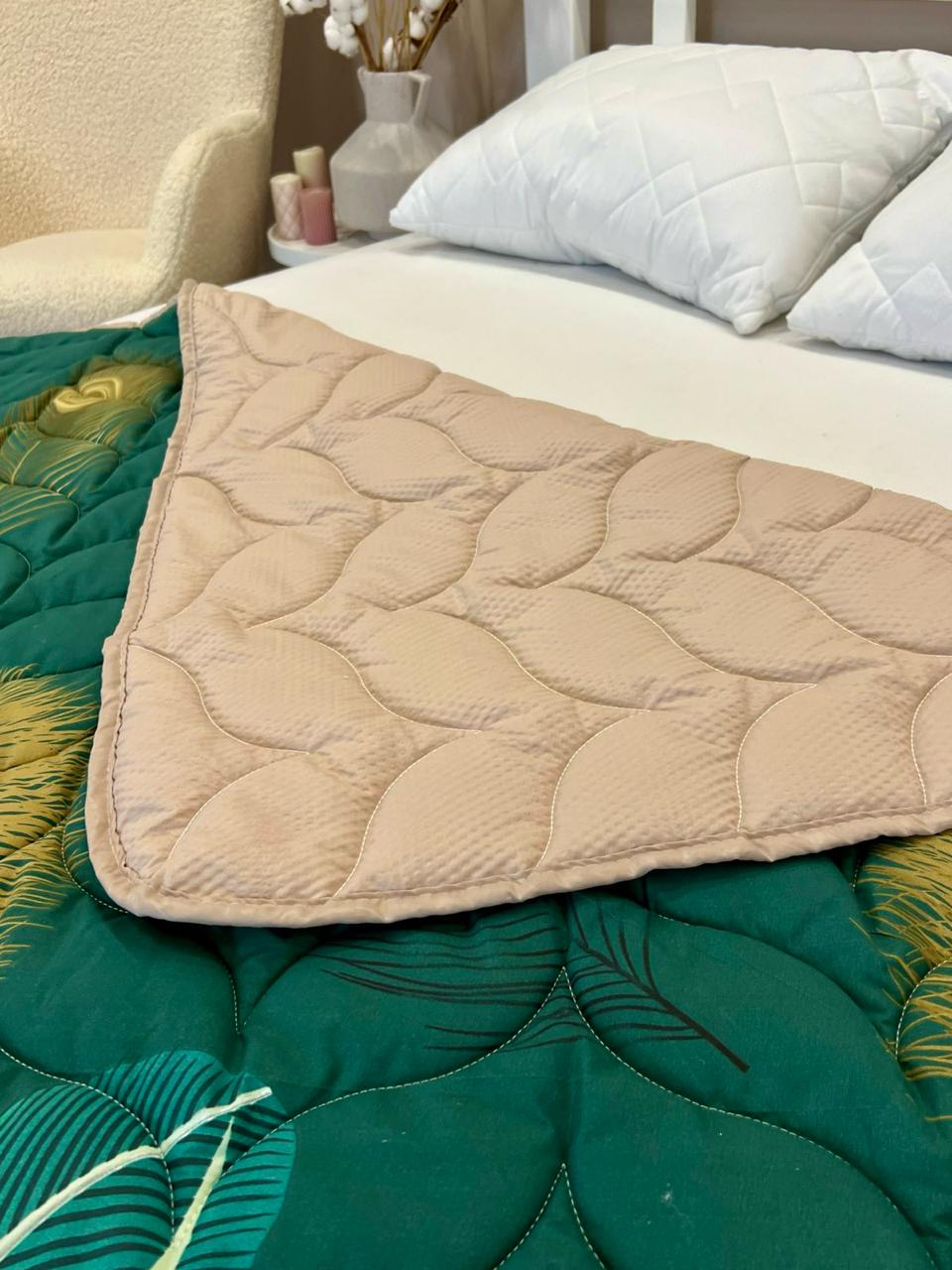 Одеяло летнее двухстороннее с рисунком полутораспальное 150x210 см Зеленый (27481190) - фото 6 Одеяло летнее двухстороннее с рисунком полутораспальное 150x210 см Зеленый (27481190) - фото 6