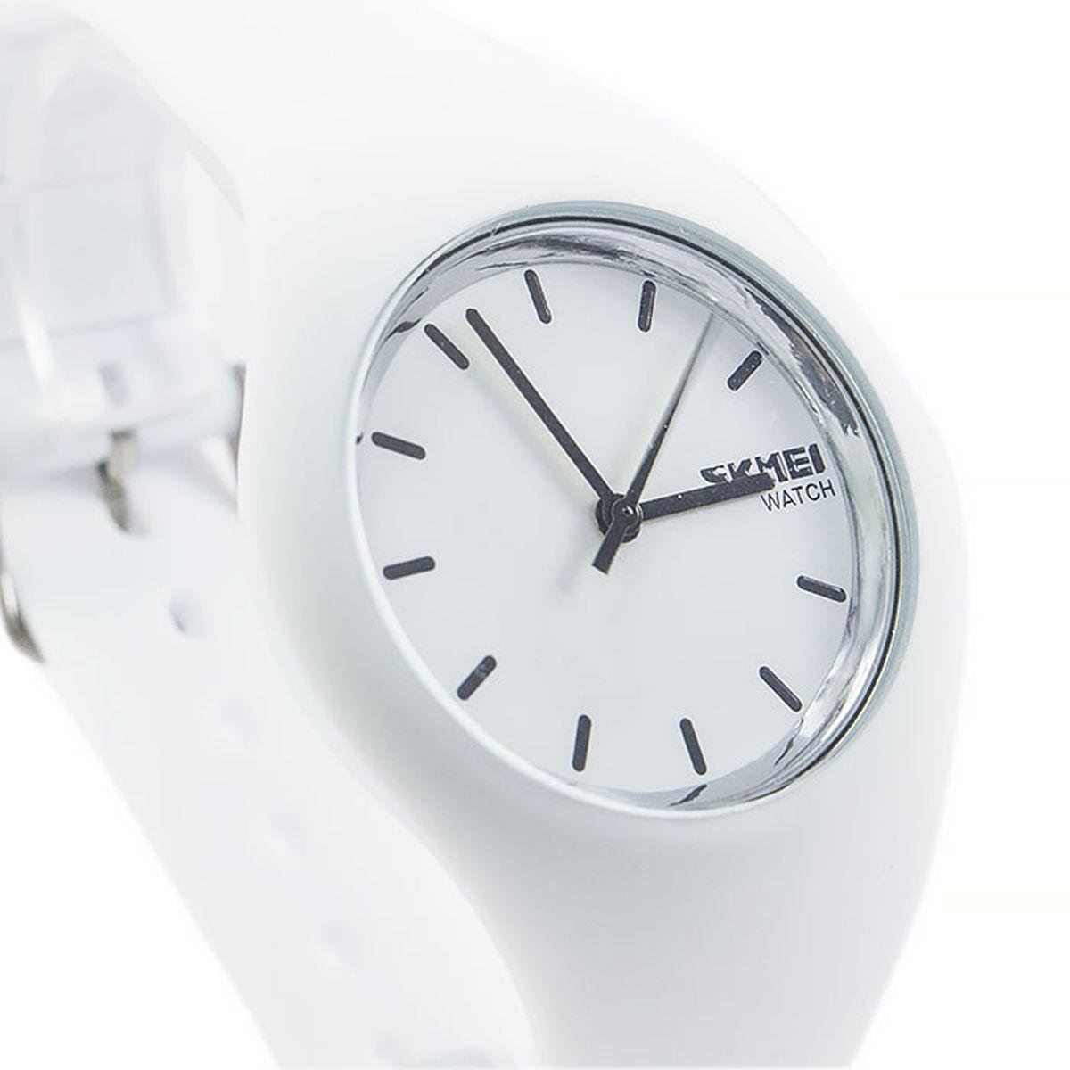 Наручные часы женские Skmei 9068 rubber Белый - фото 2
