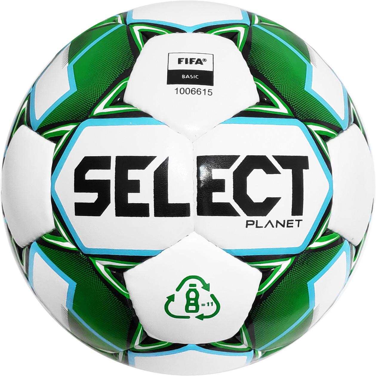 Мяч футбольный Select PLANET FIFA Уни р. 5 Бело-зеленый (38554-928 5)