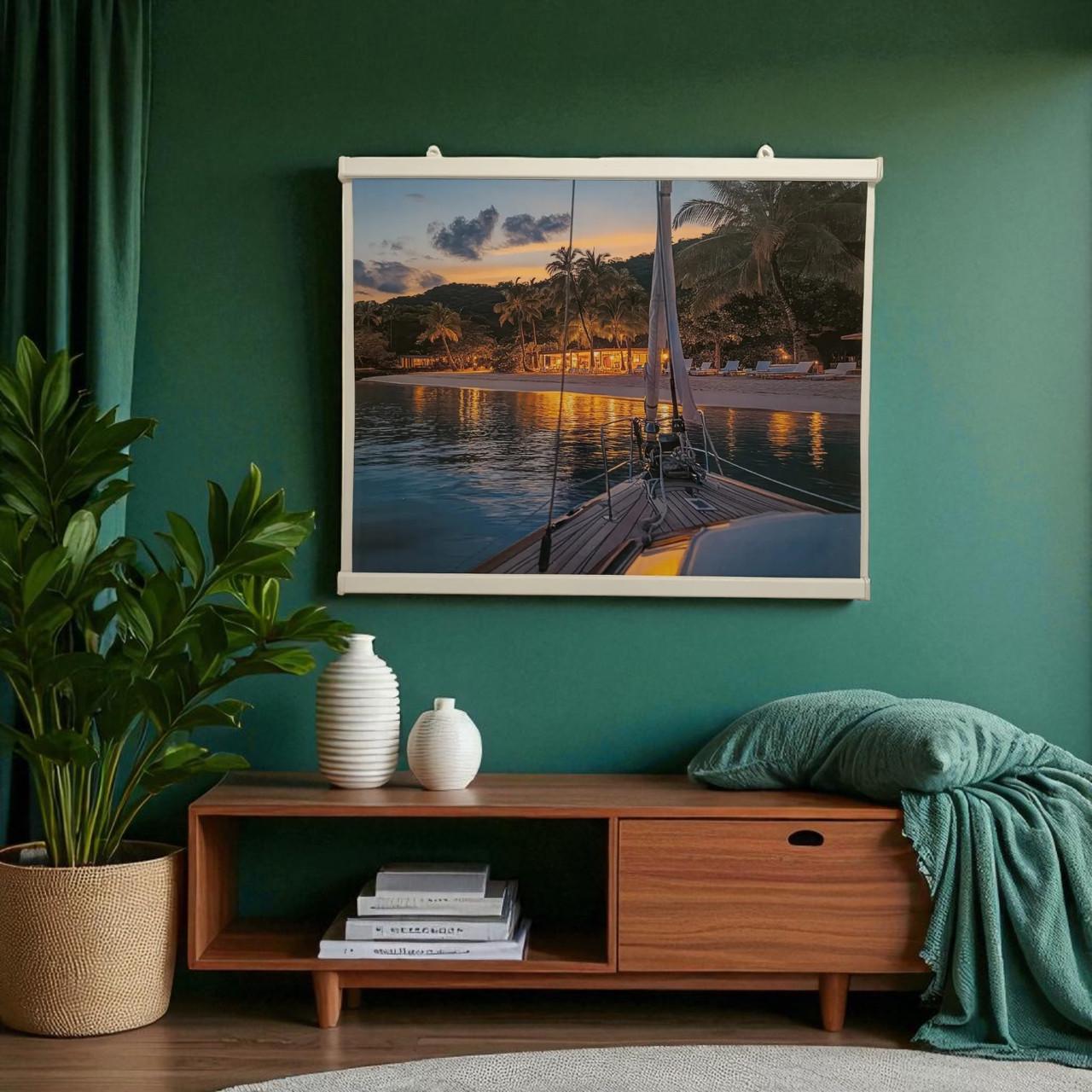 Обогреватель настенный картина пленочная Гавайский пляж 240 Вт (wkr-10025)