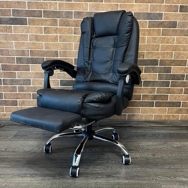 Офисное кресло BOSS 23286 с подножкой и экокожи черное до 130 кг - фото 10 Офисное кресло BOSS 23286 с подножкой и экокожи черное до 130 кг - фото 10