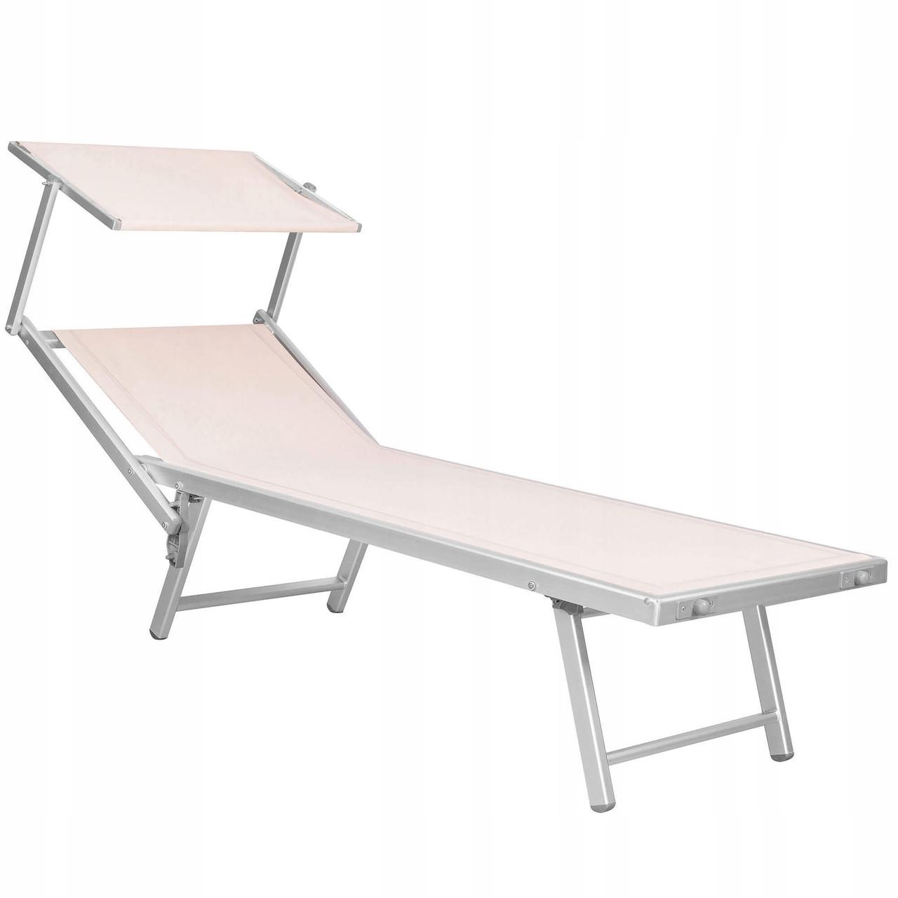 Шезлонг для пляжу/тераси та саду Springos з навісом (GC0040) Шезлонг для пляжу/тераси та саду Springos з навісом (GC0040)