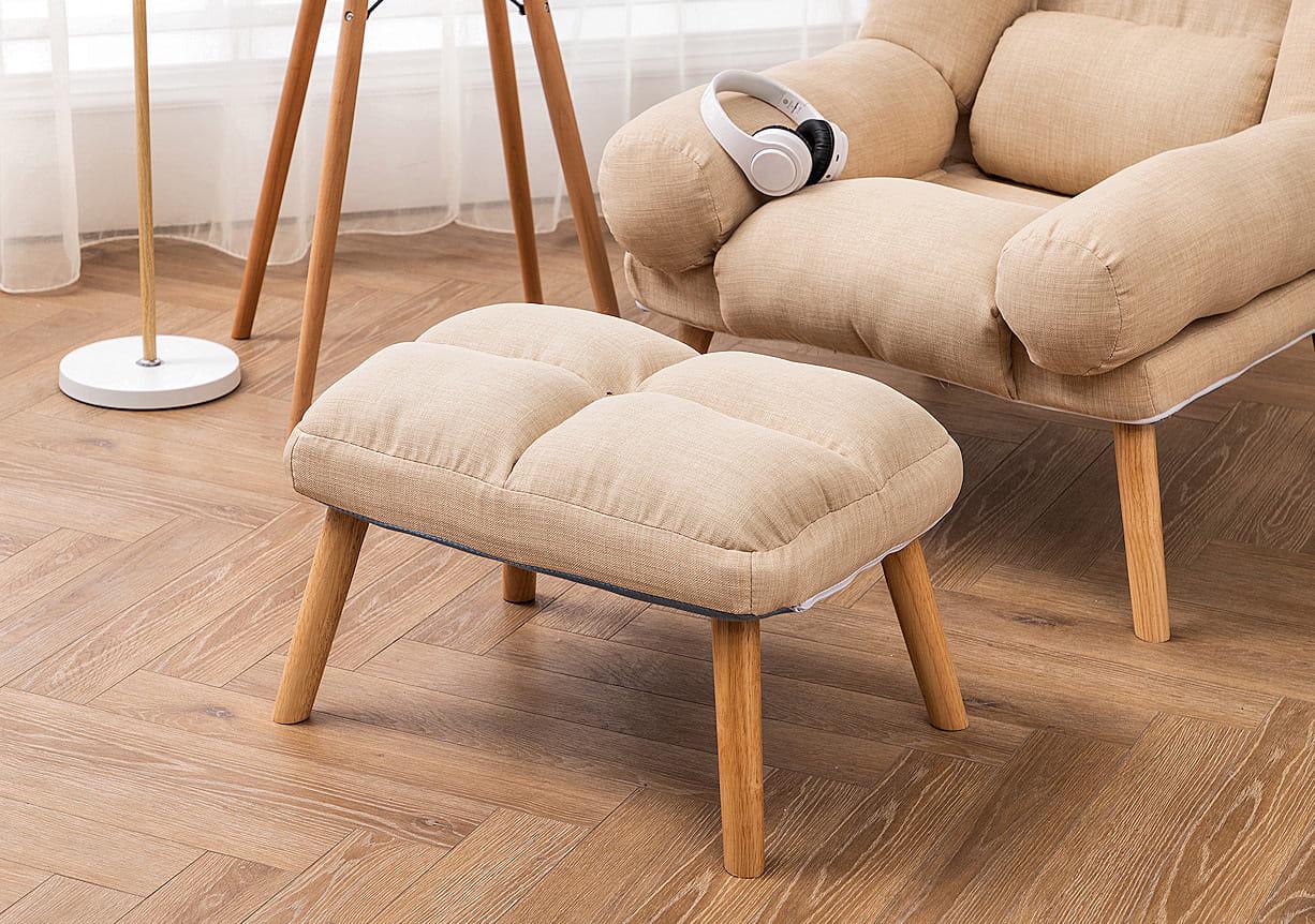 Кресло раскладное Uszak DIOR с подставкой для ног Бежевый (11910594) - фото 7 Кресло раскладное Uszak DIOR с подставкой для ног Бежевый (11910594) - фото 7