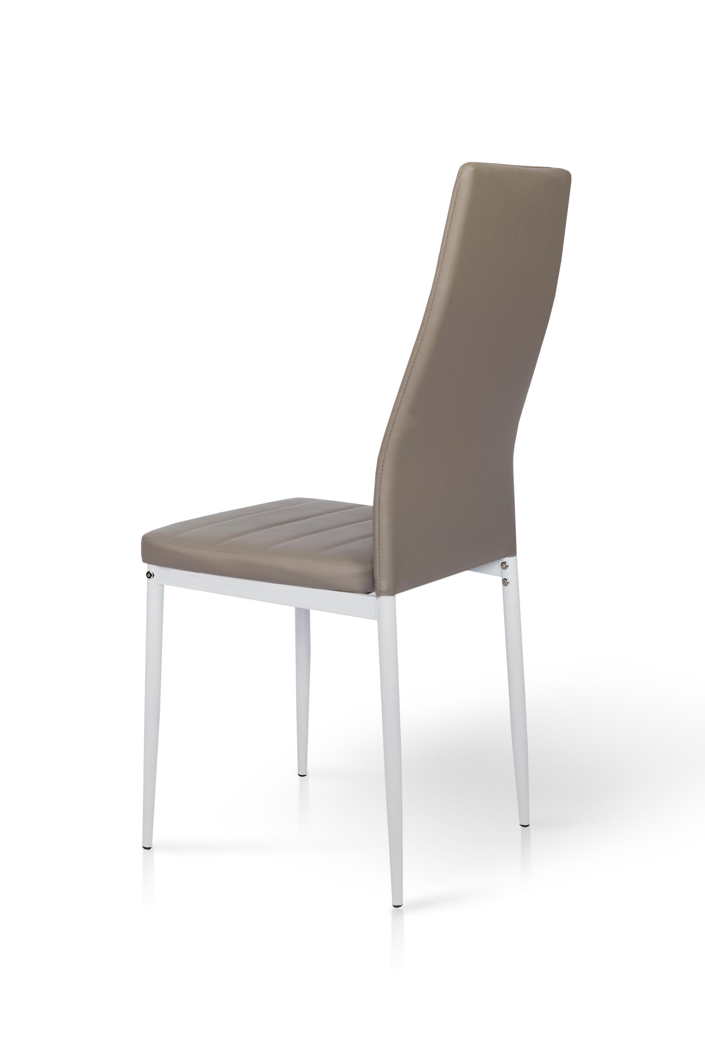 Стілець для кухні та вітальні ГРЕЙС Ріо 390х960х530 мм Білий/Сіро-бежевий (GAА0055072) - фото 3 Стілець для кухні та вітальні ГРЕЙС Ріо 390х960х530 мм Білий/Сіро-бежевий (GAА0055072) - фото 3