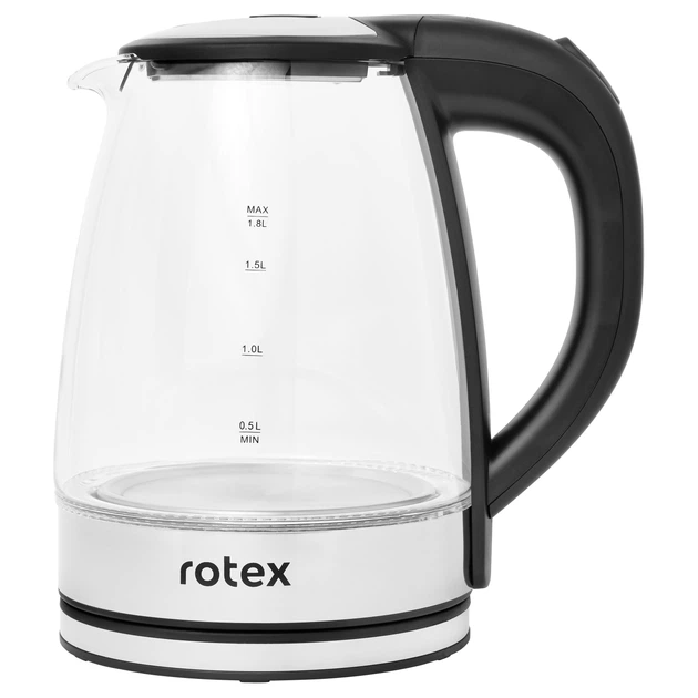 Электрочайник Rotex RKT91-GS Led из нержавеющей стали Черный (GR-05996)