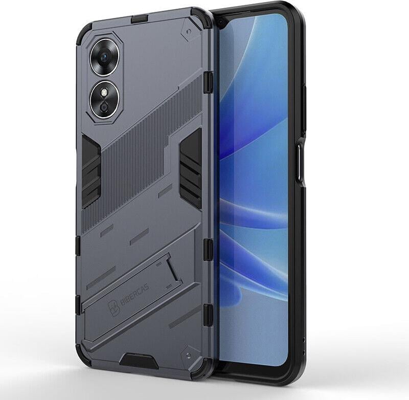 Захисний чохол BIBERCAS для OPPO A17 (з підставкою) Grey (31136-33)