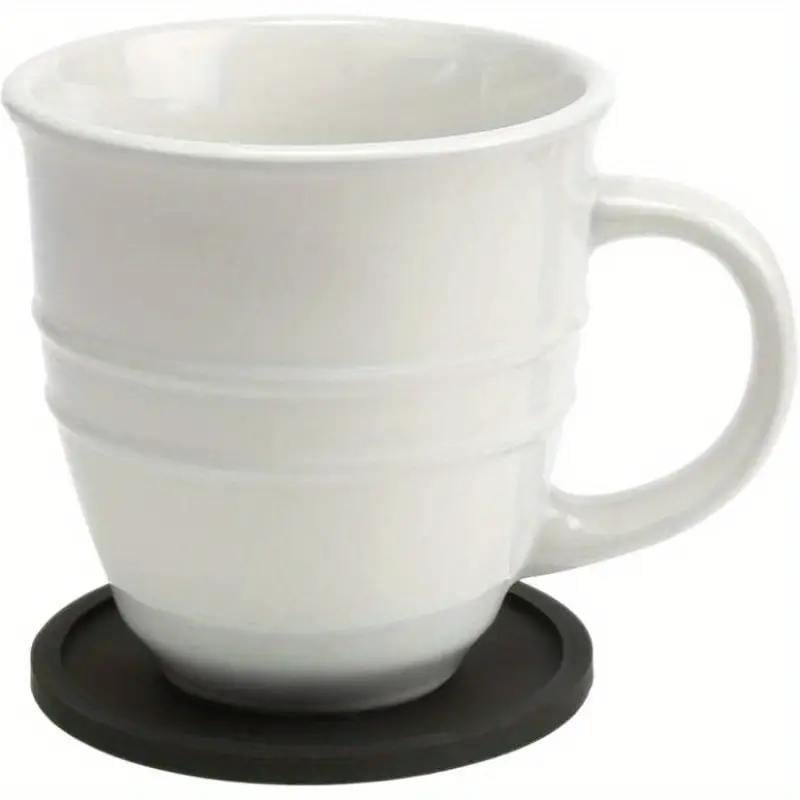 Подставки под чашки в виде силиконовых пластинок 6 шт. Черный (B-2050) - фото 2