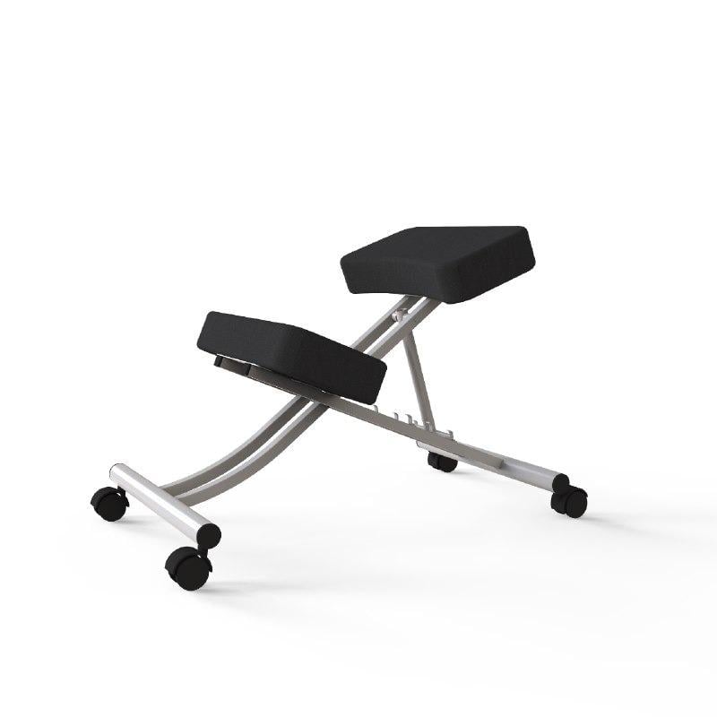 Стул коленный Art in Head Kinetic ортопедический Металл/Ткань Белый/Черный