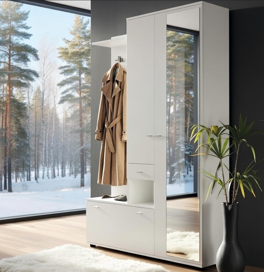 Прихожая Агата Мастер Форм Нимфея альба 1330 х 320 х2000 h (правосторонняя) 30619