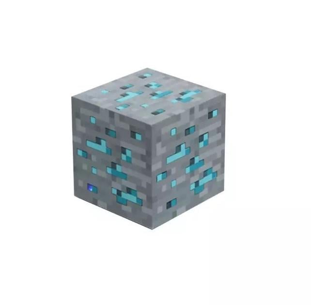 Ночник Minecraft Diamond в форме куба аккумуляторный Голубая (262)