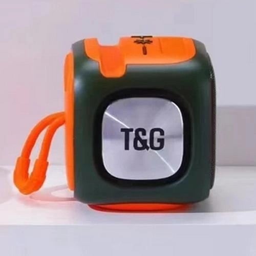 Портативная колонка T&G 359 с RGB подсветкой 7W Green (tf4927) - фото 2