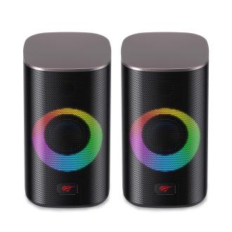 Колонки игровые стерео Havit HV-SK212SE USB RGB Black (28430) - фото 2