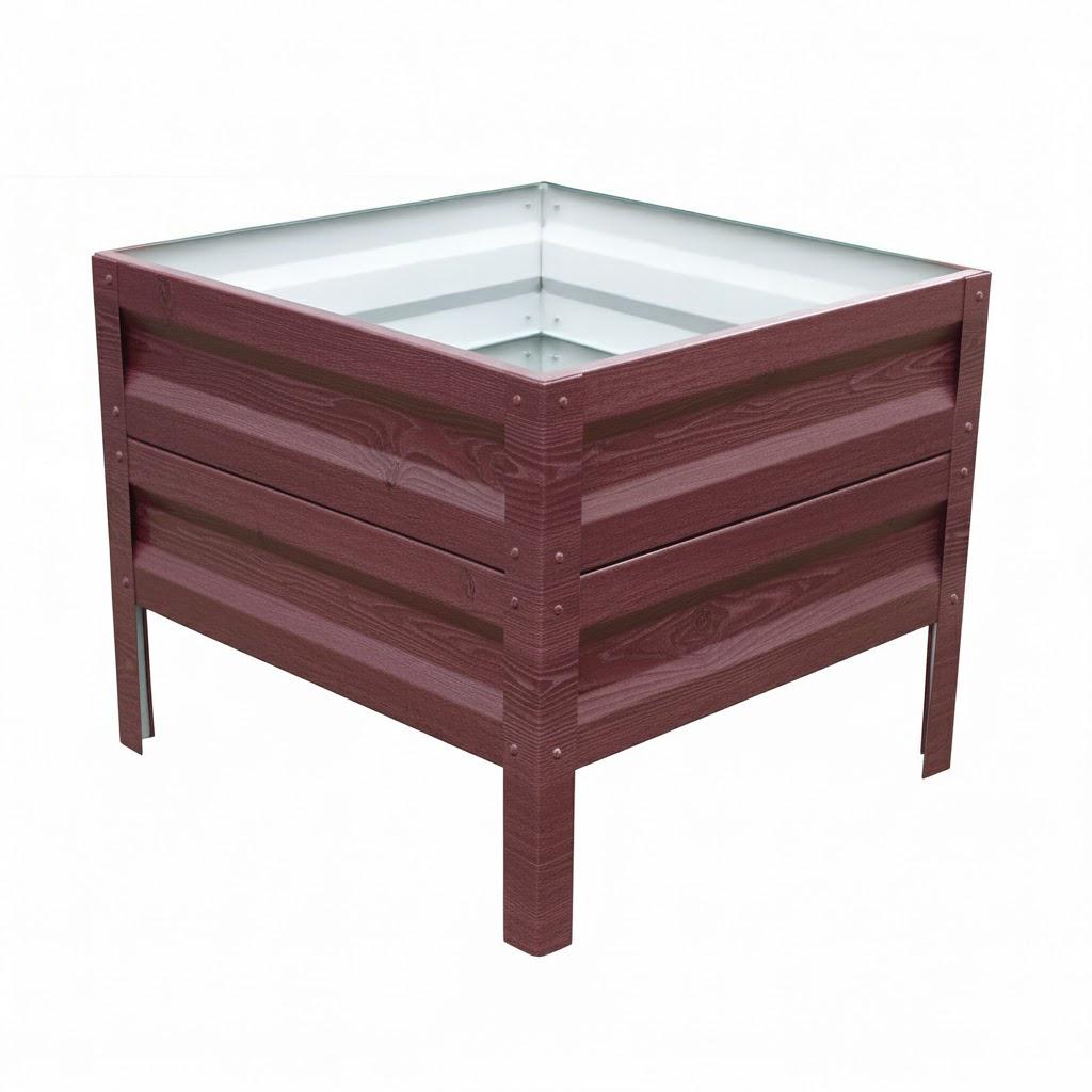 Грядка оцинкованная SIMBUD 0,7х0,7х0,4 м Maroon Multii