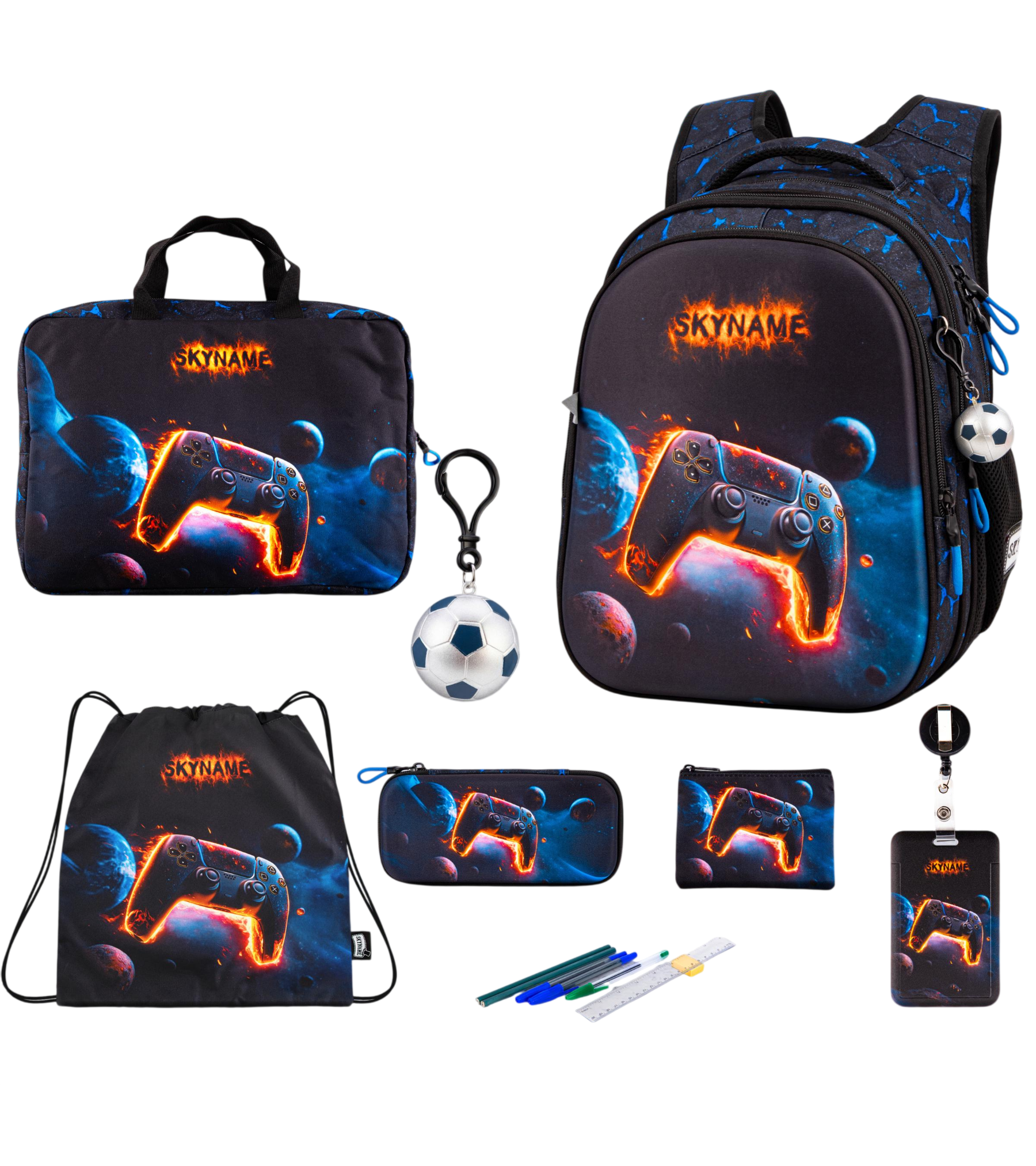 Школьный набор Winner SkyName R1-090 8в1 Gamer