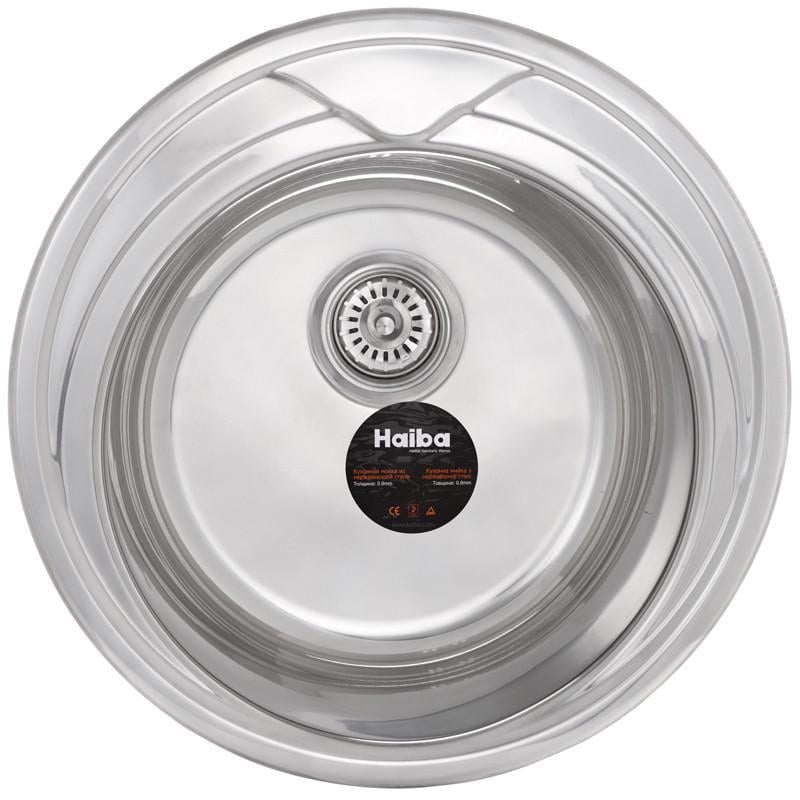 Мийка для кухні Haiba 510 мм Polish (HB0546)