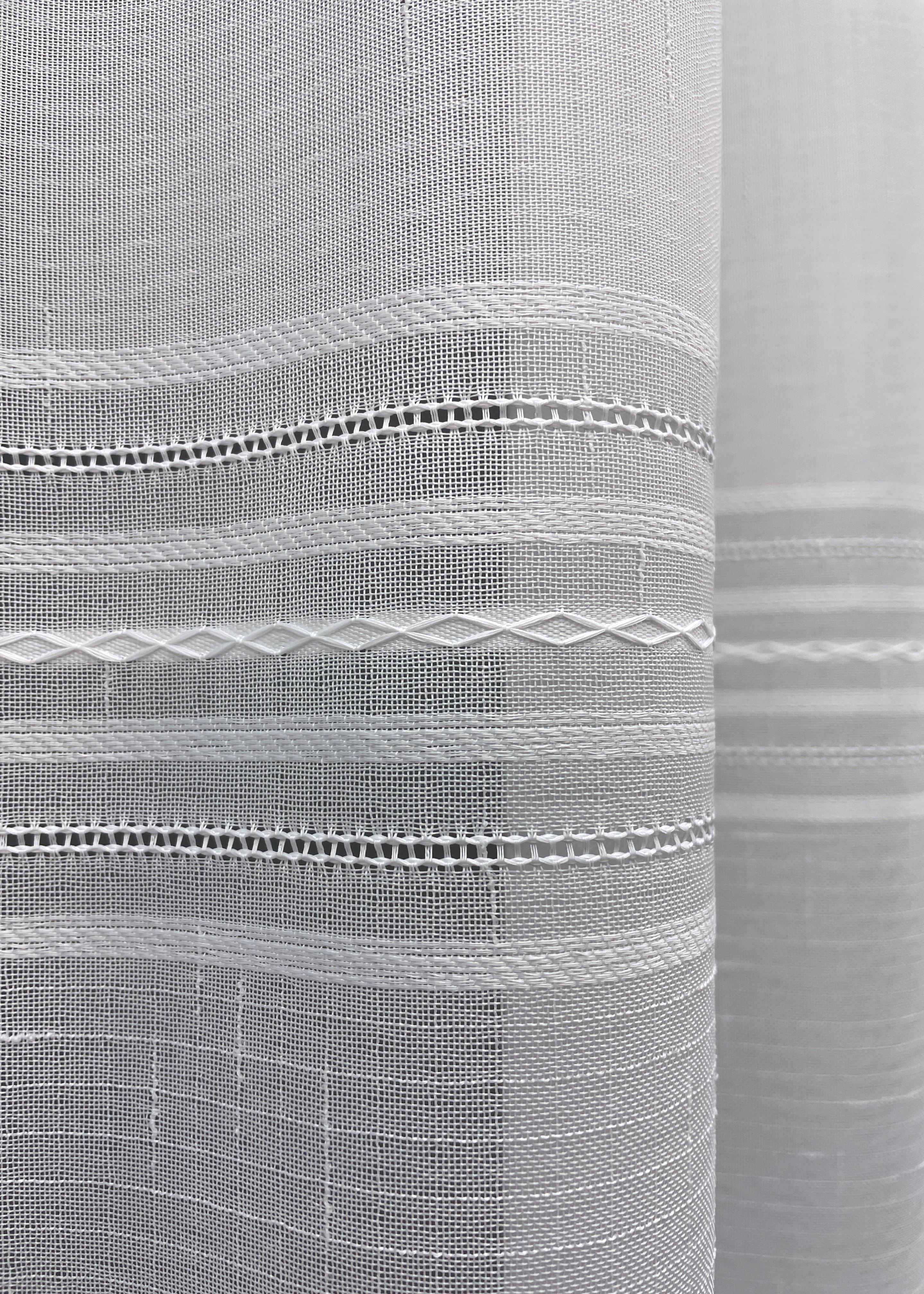 Тюль VR-Textil 1430т Мережка Льон 300х250 см Білий (42-0258) - фото 5