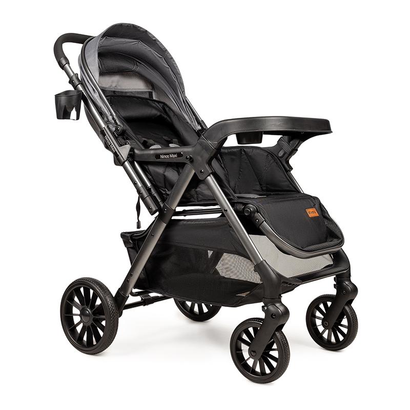 Коляска прогулянкова Ninos Maxi 2 з перекидною ручкою Grey/Graphite (NM2025GB) - фото 6