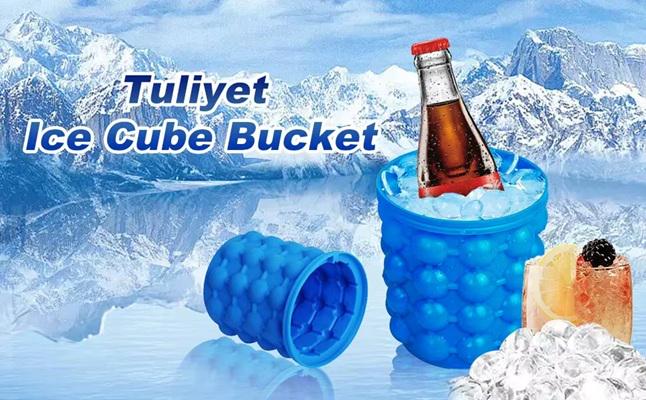 Форма для льда силиконовая с пластиковой чашей Ice Bucket 12,8x10x14 см Blue (ME0021163) - фото 9 Форма для льда силиконовая с пластиковой чашей Ice Bucket 12,8x10x14 см Blue (ME0021163) - фото 9