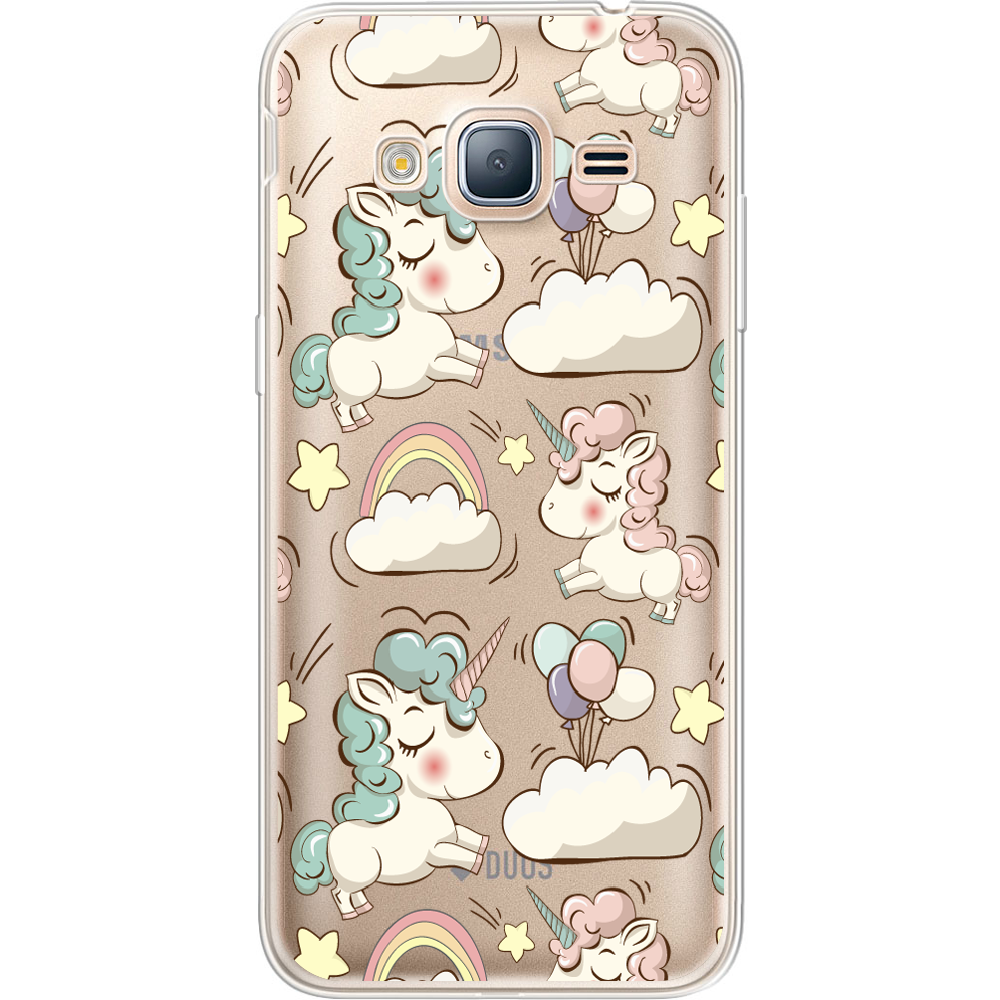 Чехол BoxFace Samsung J320 Galaxy J3 Unicorns Прозрачный силикон (24962-cc2-24962)