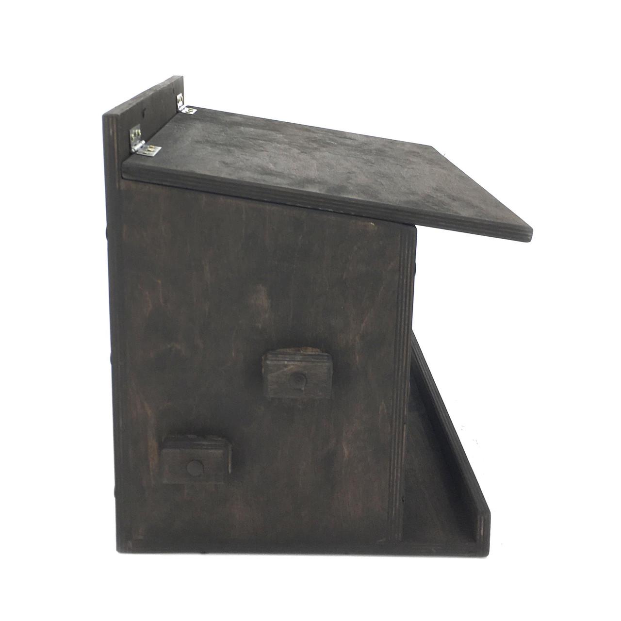 Домик для белок из дерева Кукуи Венге (ДДБ-001612) - фото 6 Домик для белок из дерева Кукуи Венге (ДДБ-001612) - фото 6