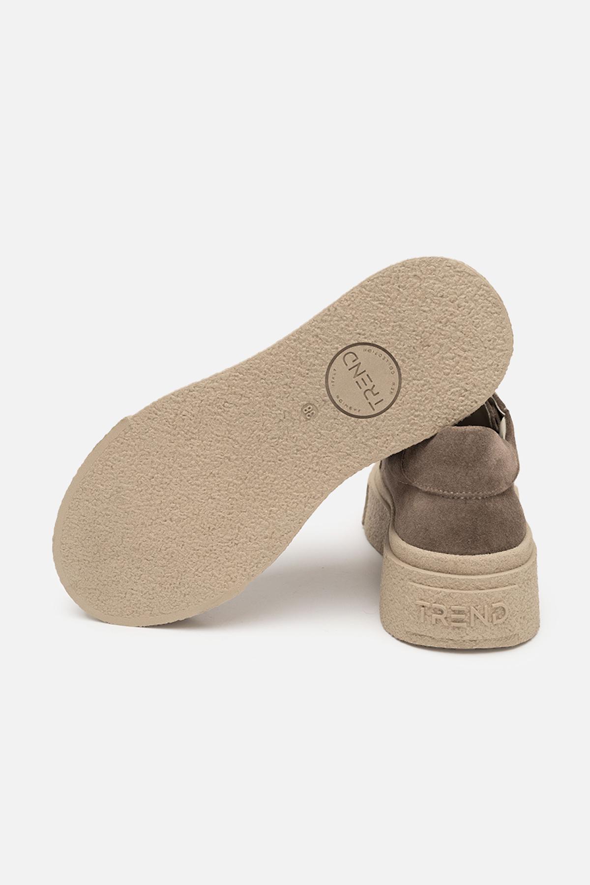 Кеды женские на платформе ЦБ-00257840 р. 39 Капучино (SKT001014396) - фото 5