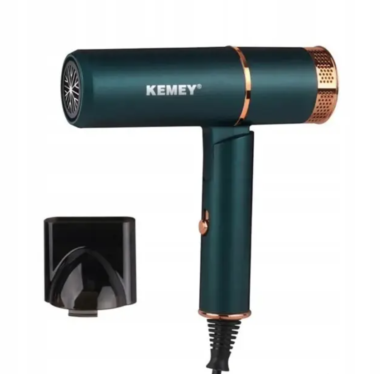 Фен для волос KEMEI KM-9825 для сушки и укладки волос с концентратором 1000 Вт Зеленый (31444627) Фен для волос KEMEI KM-9825 для сушки и укладки волос с концентратором 1000 Вт Зеленый (31444627)