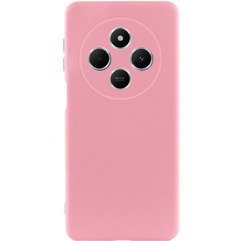 Протиударний Чохол TPU GETMAN Liquid Silk Full Camera для Xiaomi Redmi 14C / Poco C75 Рожевий/Pink