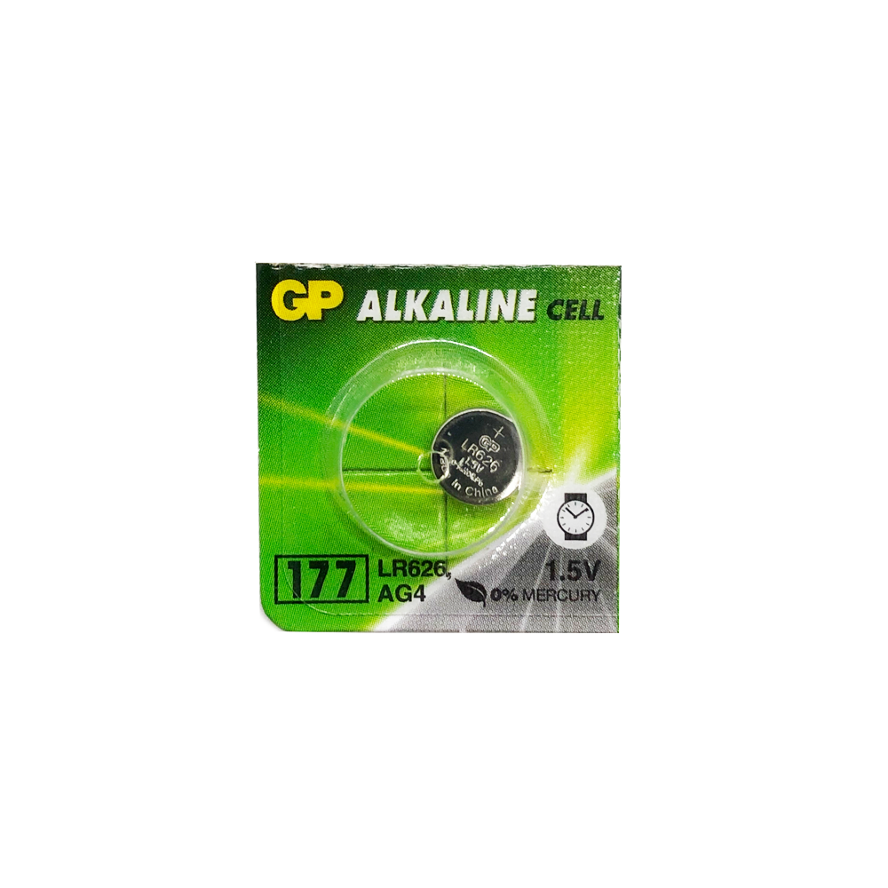 Батарейкa GP Alkaline cell LR626 дисковая 1,5 В (177F-U10/2C10)