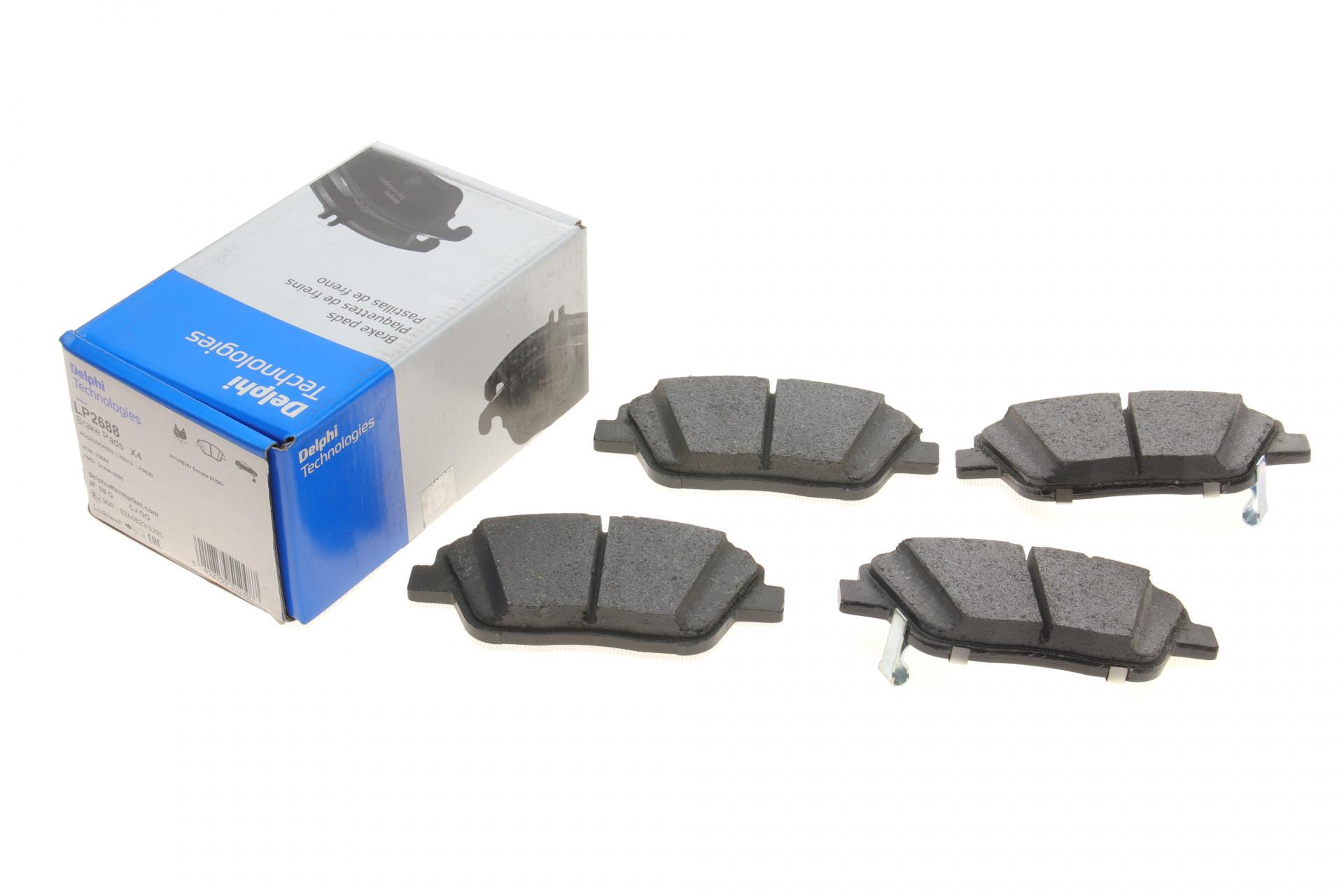 Колодки тормозные передние DELPHI Hyundai Sonata VI 11-14//Kia Optima 10- (LP2688 DELPHI)