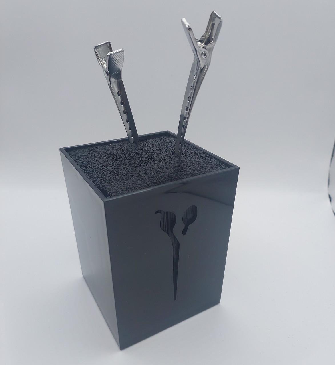 Подставка для хранения парикмахерских ножниц ДенІС professional Черный (1453071262) - фото 2 Подставка для хранения парикмахерских ножниц ДенІС professional Черный (1453071262) - фото 2