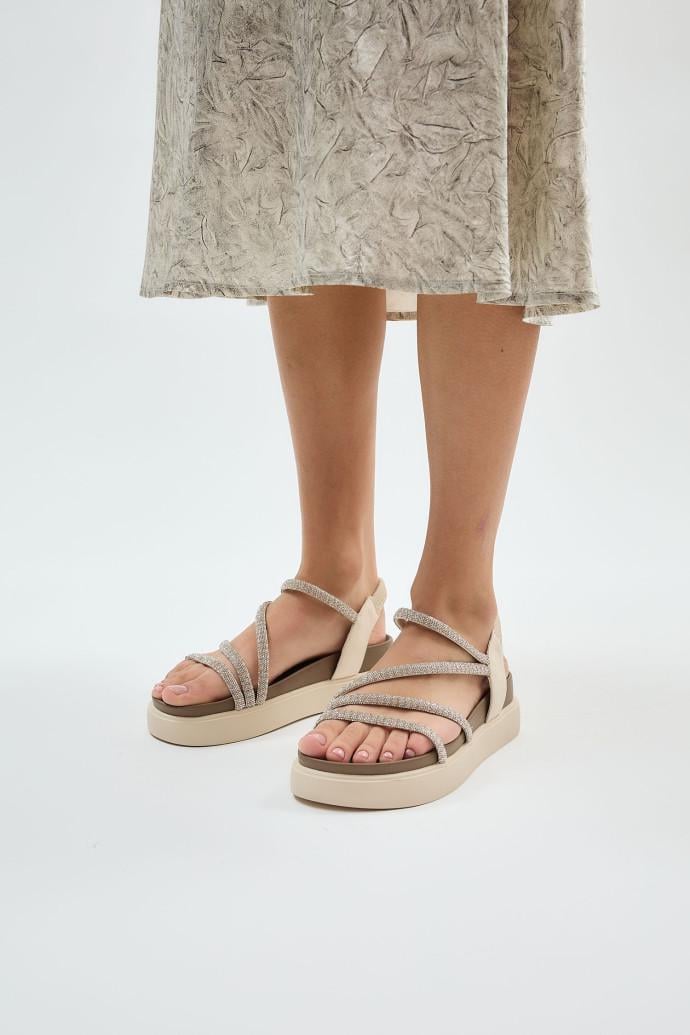 Босоніжки жіночі LONZA на платформі р. 40 Бежевий (198724) - фото 2 Босоніжки жіночі LONZA на платформі р. 40 Бежевий (198724) - фото 2