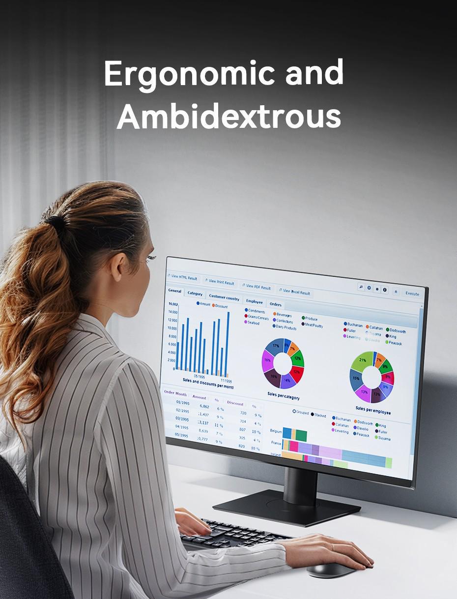 Миша комп'ютерна Vention 2.4G 1200DPI бездротова 3 кнопки USB-A Чорний (KTBB0) - фото 4 Миша комп'ютерна Vention 2.4G 1200DPI бездротова 3 кнопки USB-A Чорний (KTBB0) - фото 4