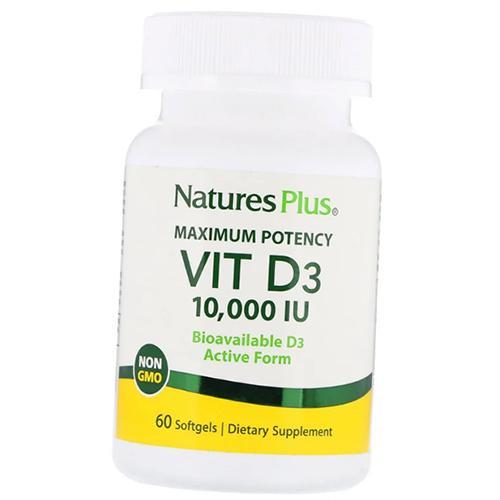 Витамин D Nature's Plus Vitamin D3 10,000 IU 60 Caps