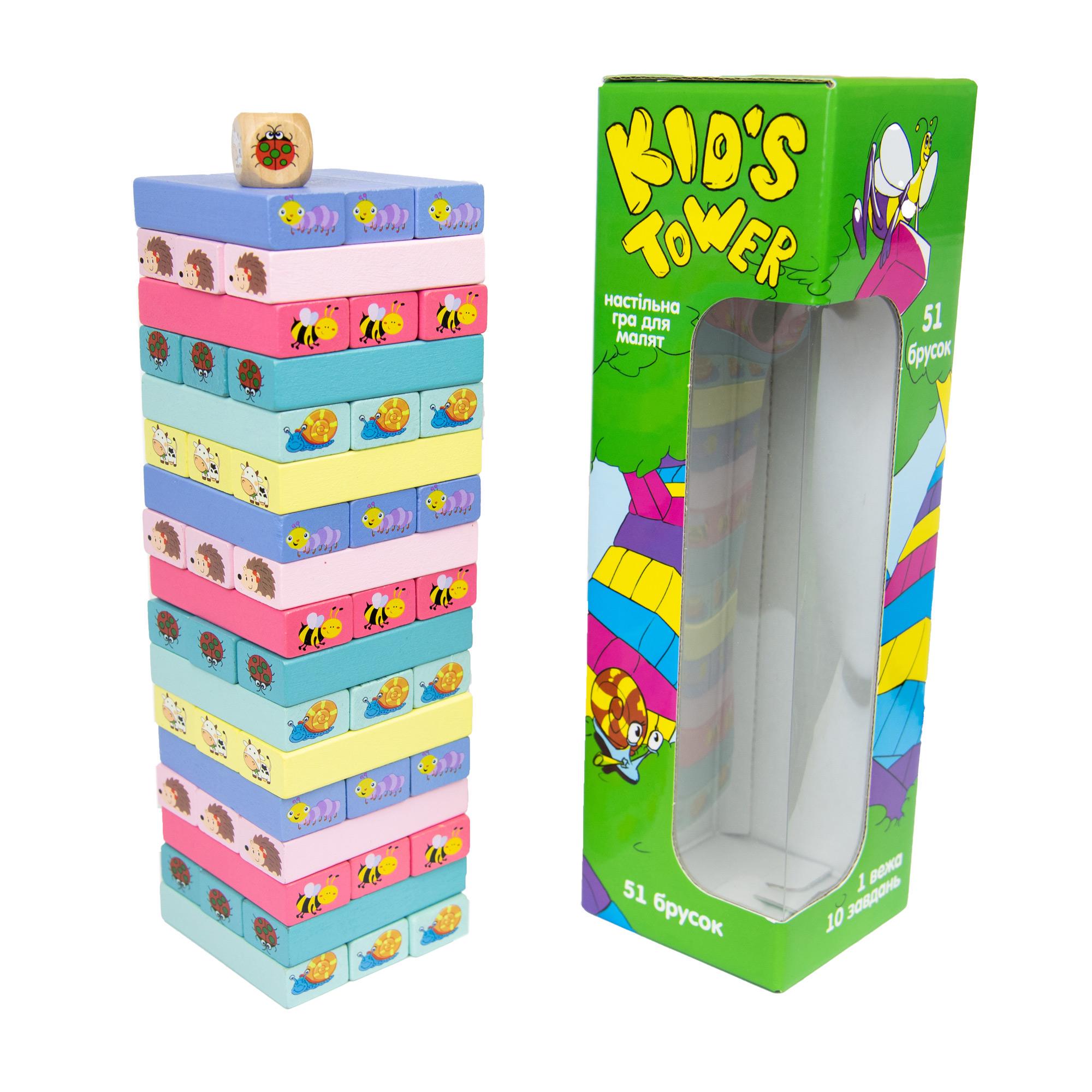 Настольная игра Strateg Kid's Tower Разноцветный (SR-113-N-868)