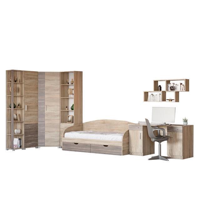 Спальня детская Эверест Бриз-1 Дуб сонома/Трюфель (ЕВ20473)