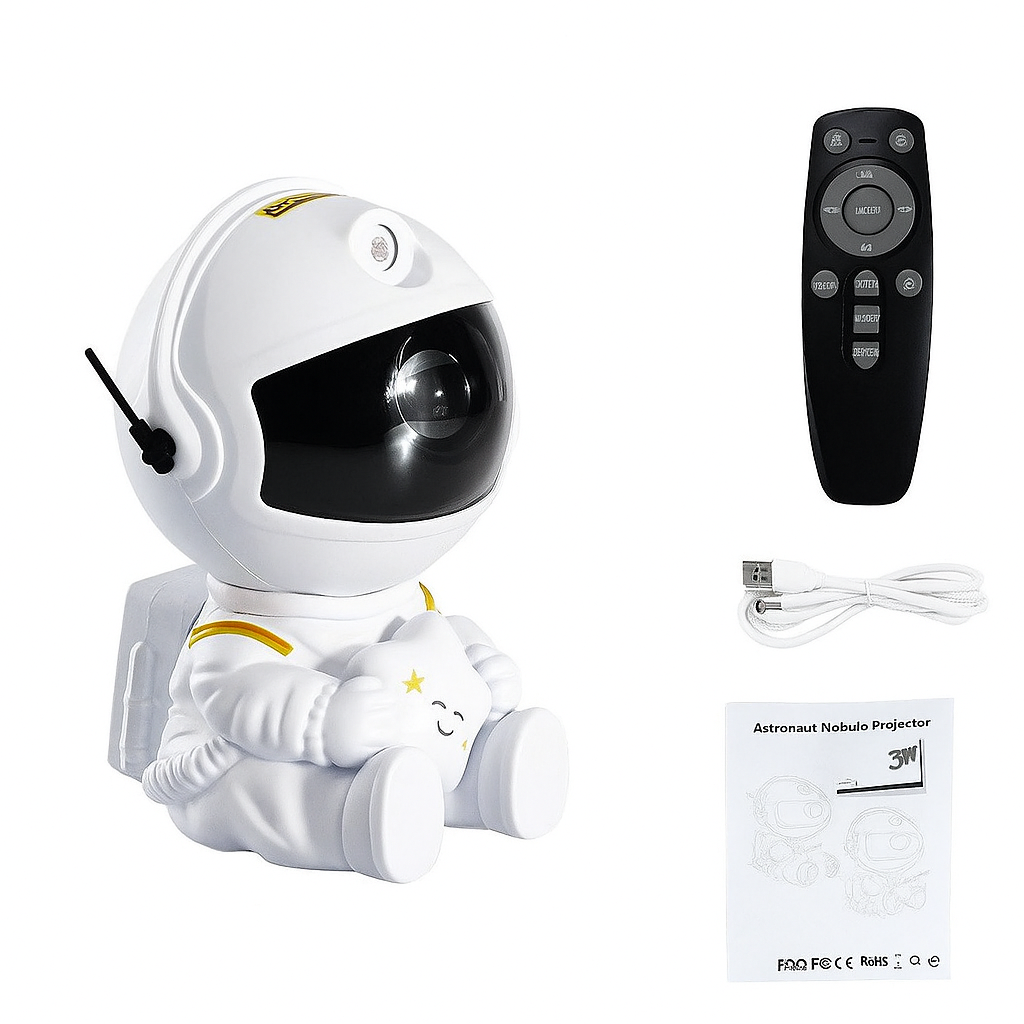 Нічник-проектор зоряного неба лазерний Астронавт Сидячий з пультом (MA361 km)